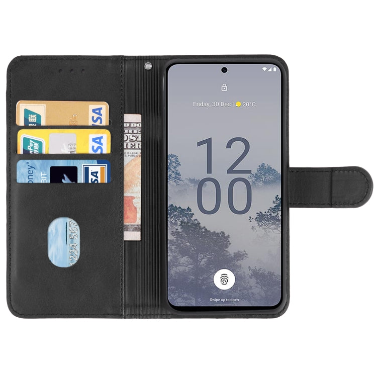 For Nokia X30 Leather Phone Case(Black) - Nokia Cases by PMC Jewellery | Online Shopping South Africa | PMC Jewellery