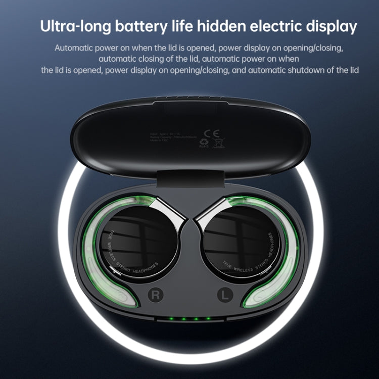 T&G F2 Ear Mount Waterproof Wireless Bluetooth Noise Reduction Earphone, Waterproof Level: IPX5(White) - free shipping - PMC TechLife - Order now!