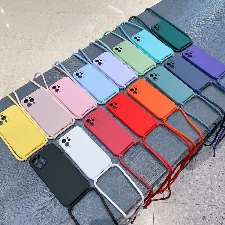 For iPhone 13 Crossbody Lanyard Liquid Silicone Case(Ice Blue) - iPhone 13 Cases by PMC TechLife | Online Shopping South Africa | PMC TechLife