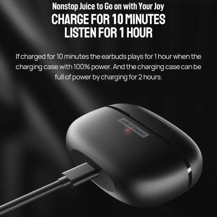 Original Ulefone Buds TWS True Wireless Bluetooth Earphone(Black) - Bluetooth Earphone by Ulefone | Online Shopping South Africa | PMC TechLife | Buy Now Pay Later Mobicred
