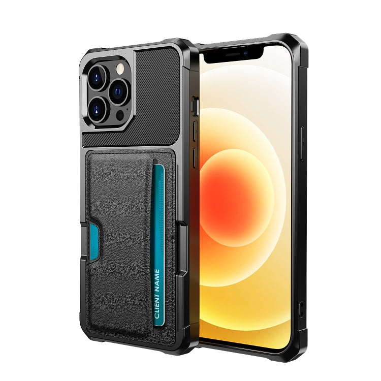 For iPhone 13 Pro Max ZM02 Card Slot Holder Phone Case (Black) - iPhone 13 Pro Max Cases by PMC TechLife | Online Shopping South Africa | PMC TechLife