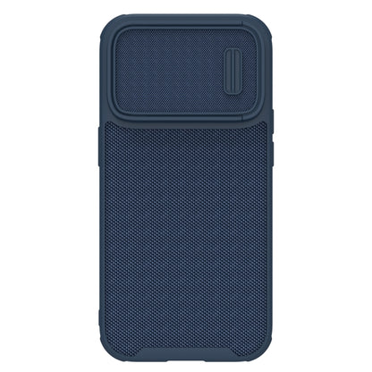 For iPhone 14 Pro NILLKIN 3D Textured Camshield PC + TPU Phone Case(Blue) - iPhone 14 Pro Cases by NILLKIN | Online Shopping South Africa | PMC Jewellery