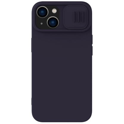 For iPhone 14 NILLKIN CamShield MagSafe Liquid Silicone Phone Case (Deep Purple) - iPhone 14 Cases by NILLKIN | Online Shopping South Africa | PMC Jewellery