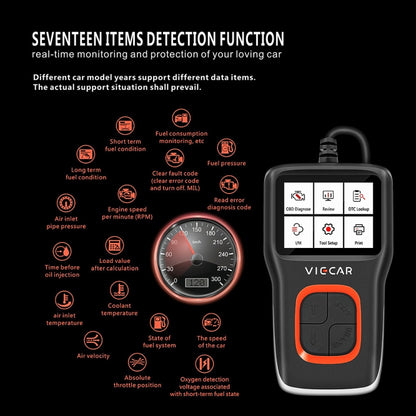 Viecar VP101 Car Code Reader OBD2 Analyzer Diagnostic Scanner - Code Readers & Scan Tools by PMC Jewellery | Online Shopping South Africa | PMC Jewellery