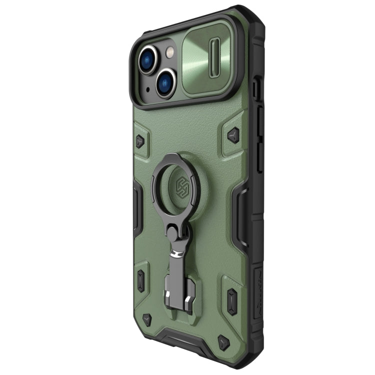 For iPhone 14 Plus  NILLKIN Shockproof CamShield Armor Protective Case(Green) - iPhone 14 Plus Cases by NILLKIN | Online Shopping South Africa | PMC Jewellery | Buy Now Pay Later Mobicred