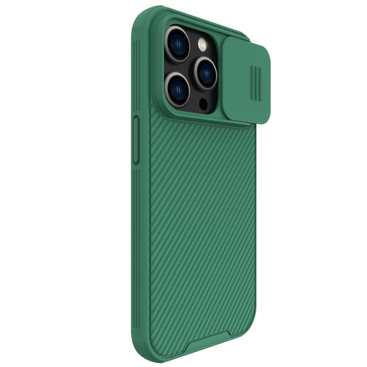 For iPhone 14 Pro NILLKIN CamShield Pro Protective Phone Case(Green) - iPhone 14 Pro Cases by NILLKIN | Online Shopping South Africa | PMC Jewellery