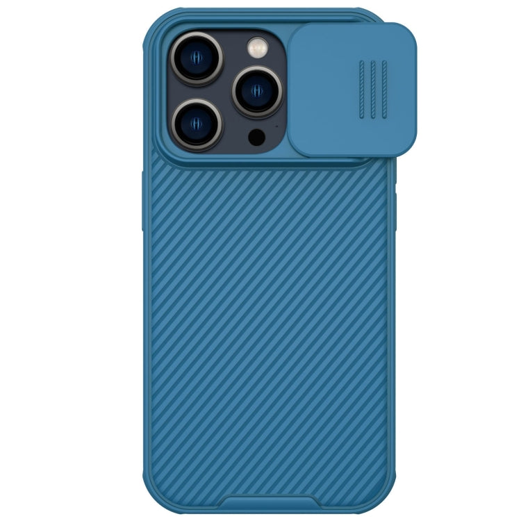 For iPhone 14 Pro Max NILLKIN CamShield Pro Protective Phone Case(Blue) - iPhone 14 Pro Max Cases by NILLKIN | Online Shopping South Africa | PMC Jewellery