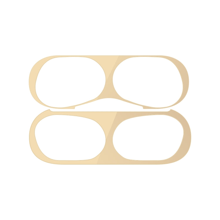 For Apple AirPods Pro 2 Wireless Earphone Protective Case Metal Sticker(Gold) - Protective Sticker by PMC TechLife | Online Shopping South Africa | PMC TechLife