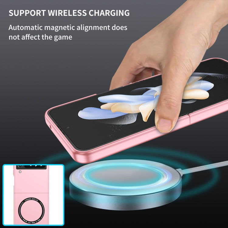 For Samsung Galaxy Z Flip4 Magsafe Magnetic Folding PC Phone Case(Pink) - Galaxy Z Flip4 5G Cases by PMC TechLife | Online Shopping South Africa | PMC TechLife
