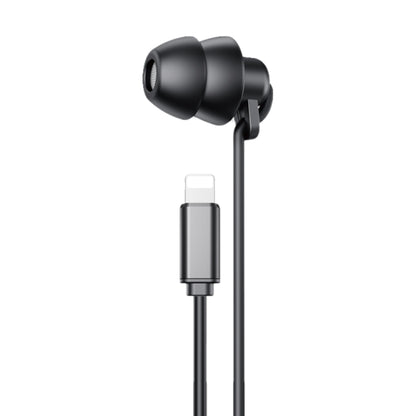 WEKOME YB02 SHQ Series In-Ear Sleep Wired Earphone, Plug Type:8 Pin(Black) - In Ear Wired Earphone by WK | Online Shopping South Africa | PMC Jewellery