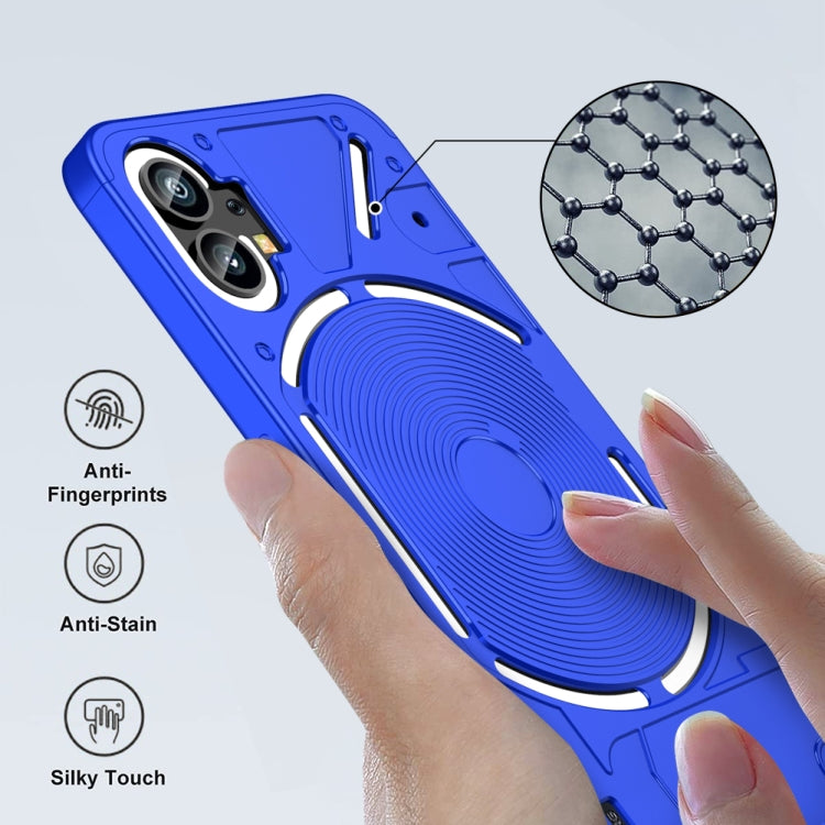 For Nothing Phone 1 GKK Three Stage Splicing Full Coverage PC Phone Case(Blue) - Nothing Cases by GKK | Online Shopping South Africa | PMC TechLife | Buy Now Pay Later Mobicred