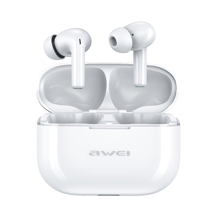 awei T1 Pro True Sports Earbuds With Charging Case(White) - Bluetooth Earphone by awei | Online Shopping South Africa | PMC Jewellery