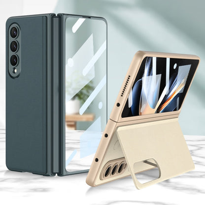 For Samsung Galaxy Z Fold4 GKK Integrated Ultra-thin Folding Leather Phone Case with Stand(Green) - Galaxy Z Fold4 5G Cases by GKK | Online Shopping South Africa | PMC Jewellery