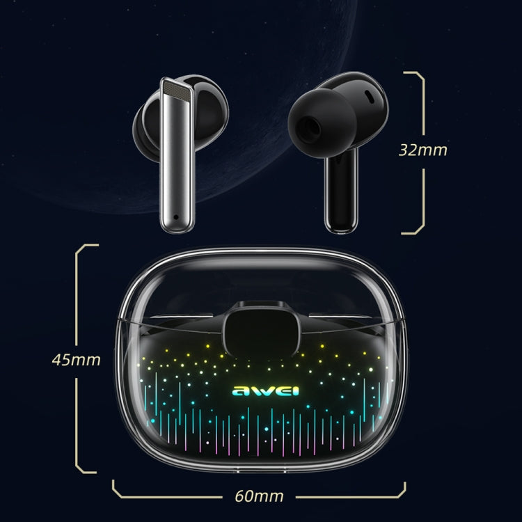 awei T52 Pro True Wireles Gaming Bluetooth Earbuds(Starry Pattern) - Bluetooth Earphone by awei | Online Shopping South Africa | PMC Jewellery