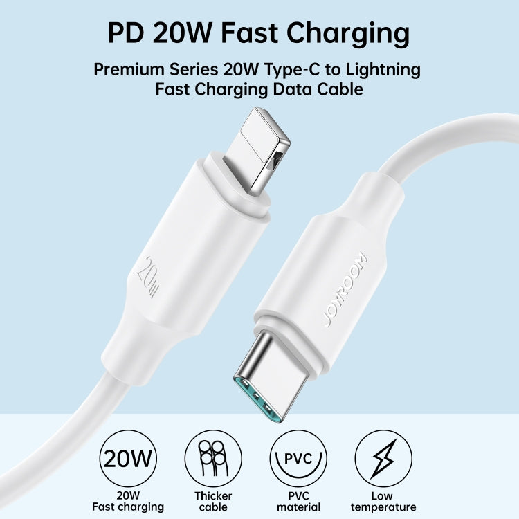 JOYROOM S-CL020A9 20W USB-C/Type-C to 8 Pin Fast Charging Data Cable, Length:2m(White) - 2 in 1 Cable by JOYROOM | Online Shopping South Africa | PMC Jewellery