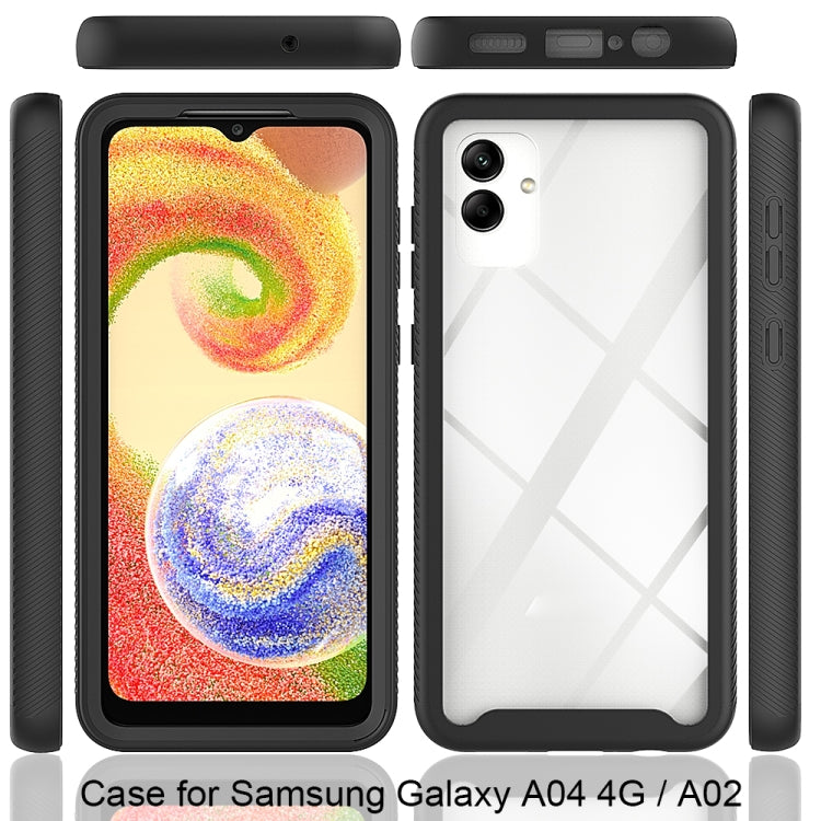For Samsung Galaxy A04 Starry Sky Solid Color Shockproof TPU Clear PC Phone Case(Black) - free shipping - PMC TechLife - Order now!