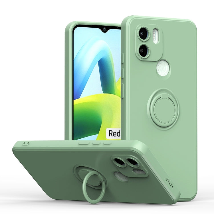 For Xiaomi Redmi A1 Ring Kickstand TPU Silicone Phone Case(Mint Green) - free shipping - PMC TechLife - Order now!