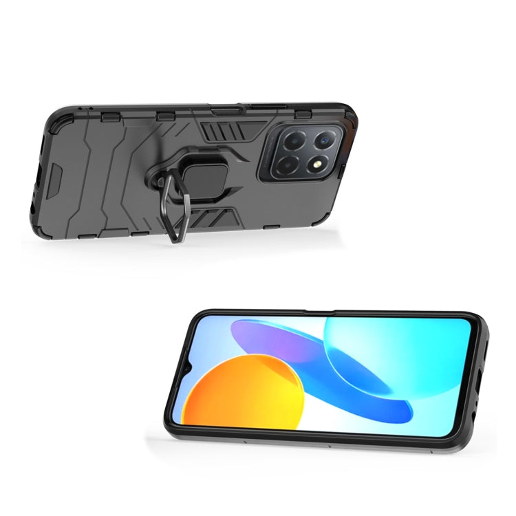 For Honor X8 5G Magnetic Ring Holder PC + TPU Phone Case(Black) - Honor Cases by PMC TechLife | Online Shopping South Africa | PMC TechLife