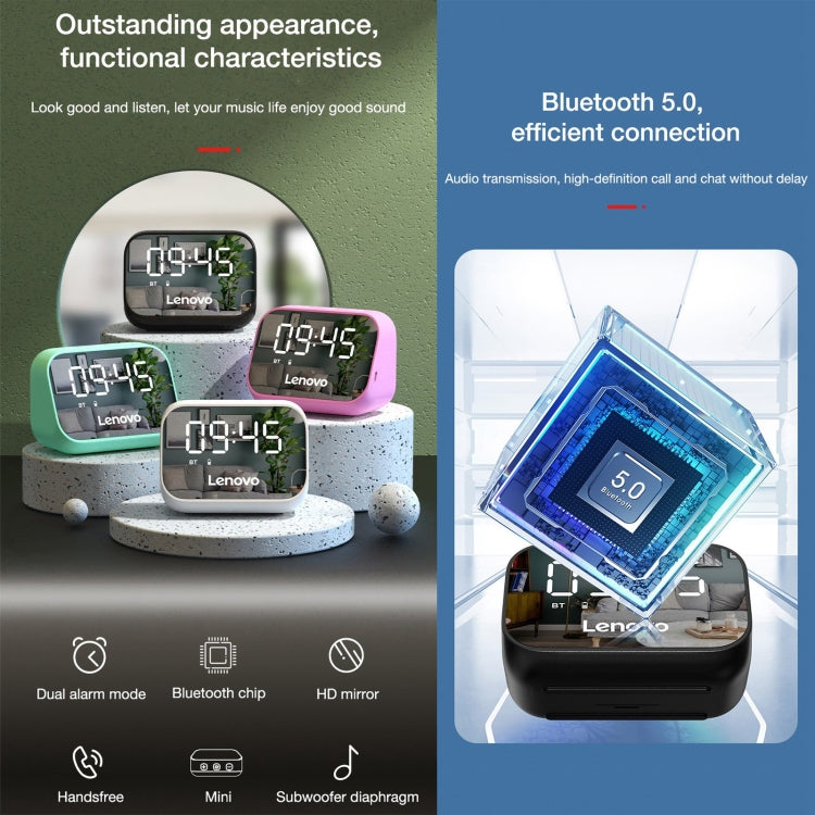 Lenovo TS13 Wireless Portable Subwoofer Stereo Bluetooth Speaker Smart Alarm Clock(Black) - Desktop Speaker by Lenovo | Online Shopping South Africa | PMC Jewellery