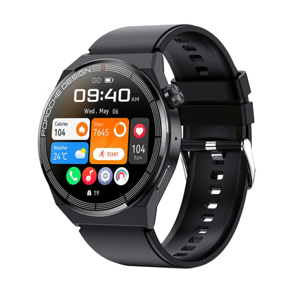 Ochstin 5HK46P 1.36 inch Round Screen Silicone Strap Smart Watch with Bluetooth Call Function(Black+Black) - Smart Watches by OCHSTIN | Online Shopping South Africa | PMC Jewellery | Buy Now Pay Later Mobicred