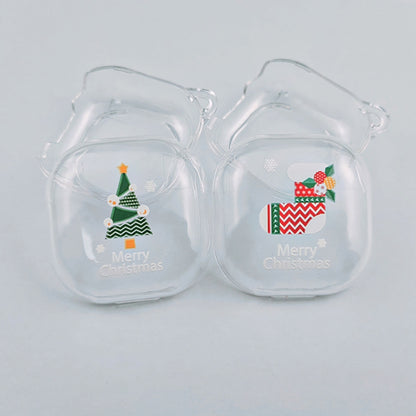 For Samsung Galaxy Buds Live Christmas Transparent TPU Earphone Case(Christmas Tree) - Samsung Earphone Case by PMC Jewellery | Online Shopping South Africa | PMC Jewellery