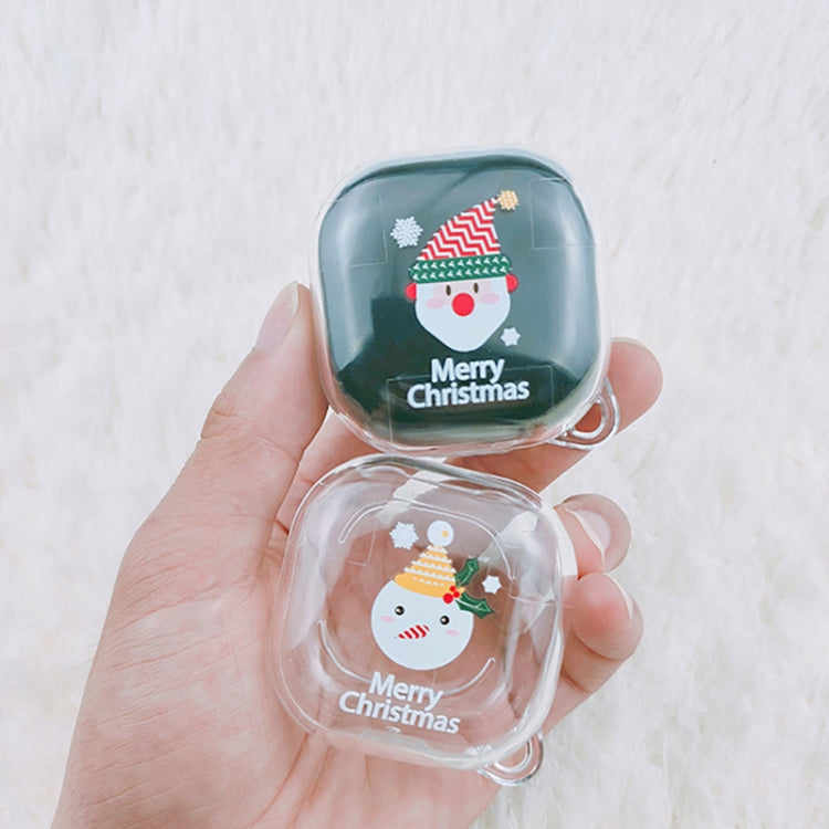 For Samsung Galaxy Buds Live Christmas Transparent TPU Earphone Case(Elk) - Samsung Earphone Case by PMC Jewellery | Online Shopping South Africa | PMC Jewellery