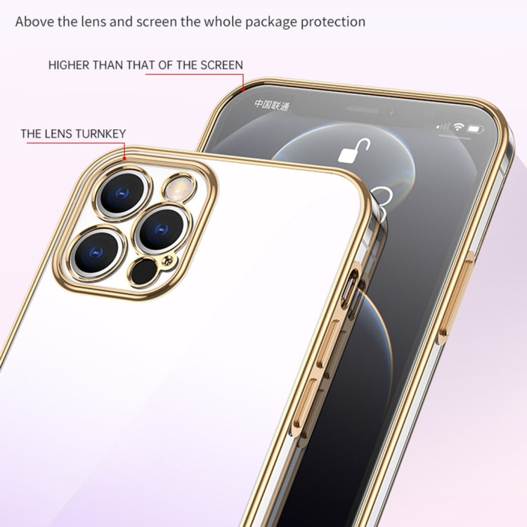 For iPhone 14 SULADA Iridescence Series Plating Transparent Gradient Phone Case(Pink) - iPhone 14 Cases by SULADA | Online Shopping South Africa | PMC TechLife | Buy Now Pay Later Mobicred