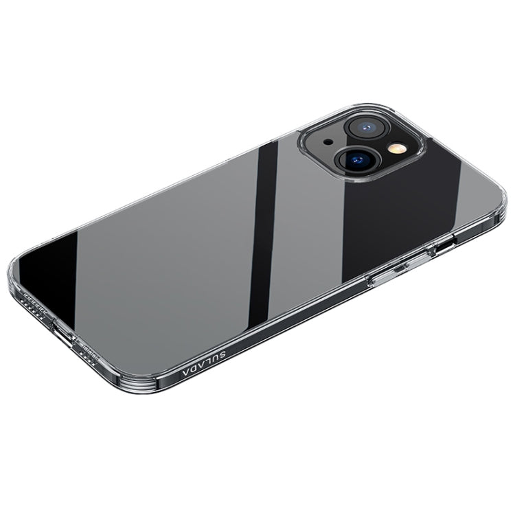 For iPhone 14 Plus SULADA Frosted Series Shockproof Transparent TPU Phone Case(Black) - iPhone 14 Plus Cases by SULADA | Online Shopping South Africa | PMC TechLife