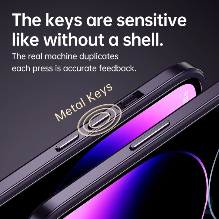 For iPhone 14 Pro Max SULADA Metal Frame + Nano Glass + TPU Phone Case(Silver) - free shipping - PMC TechLife - Order now!