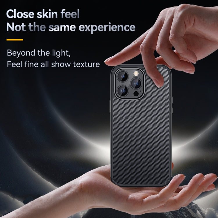 For iPhone 14 Pro Max SULADA Carbon Fiber Textured Shockproof Metal + TPU Frame Case(Dark Green) - iPhone 14 Pro Max Cases by SULADA | Online Shopping South Africa | PMC TechLife | Buy Now Pay Later Mobicred