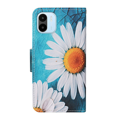 For Xiaomi Redmi A1 Colored Drawing Pattern Leather Phone Case(Chrysanthemum) - Xiaomi Cases by PMC Jewellery | Online Shopping South Africa | PMC Jewellery