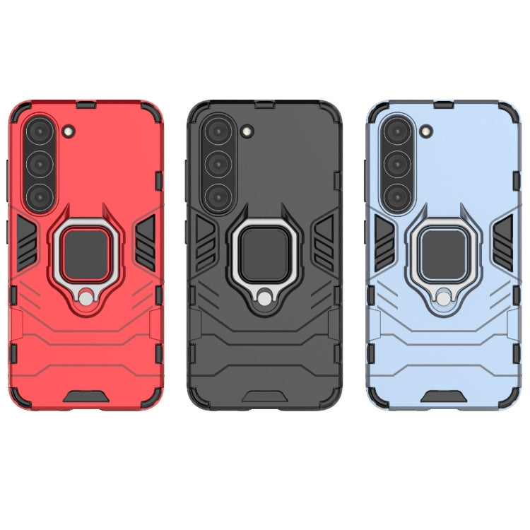 For Samsung Galaxy S23 5G Magnetic Ring Holder PC + TPU Phone Case(Black) - Galaxy S23 5G Cases by PMC TechLife | Online Shopping South Africa | PMC TechLife | Buy Now Pay Later Mobicred