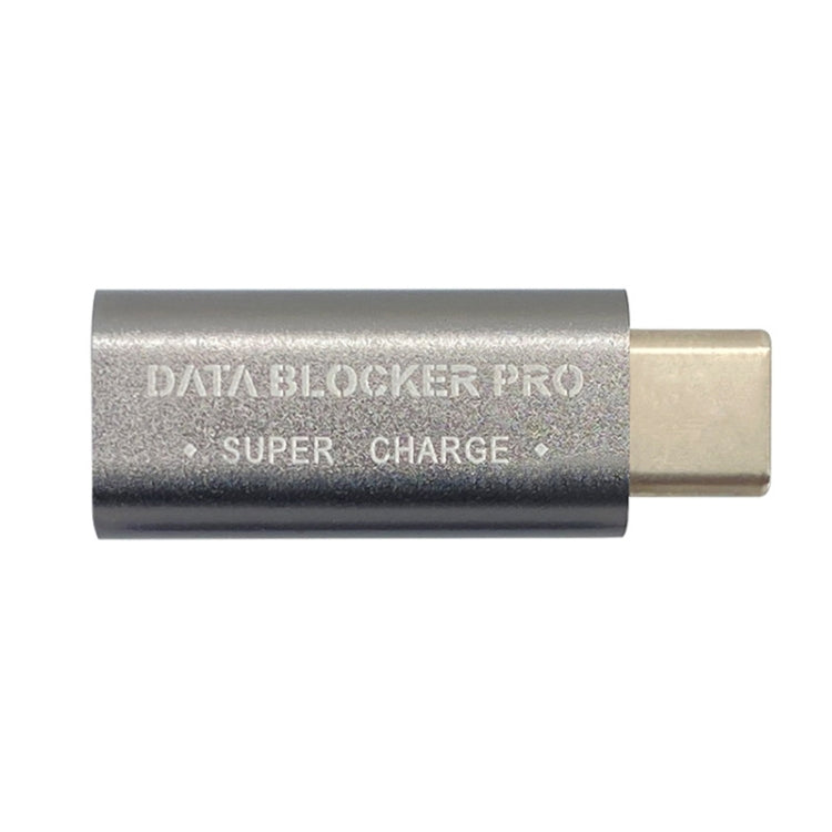 GE07 USB-C / Type-C Data Blocker Fast Charging Connector(Grey) - Converter & Adapter by PMC TechLife | Online Shopping South Africa | PMC TechLife