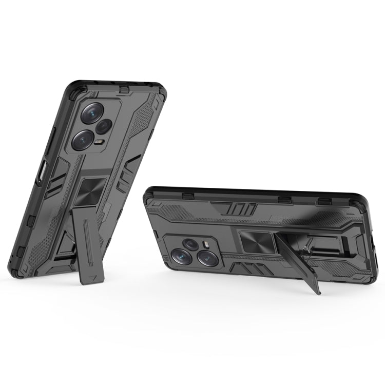 For Xiaomi Redmi Note 12 Pro+ China Supersonic PC + TPU Shock-proof Protective Case with Holder(Black) - free shipping - PMC TechLife - Order now!