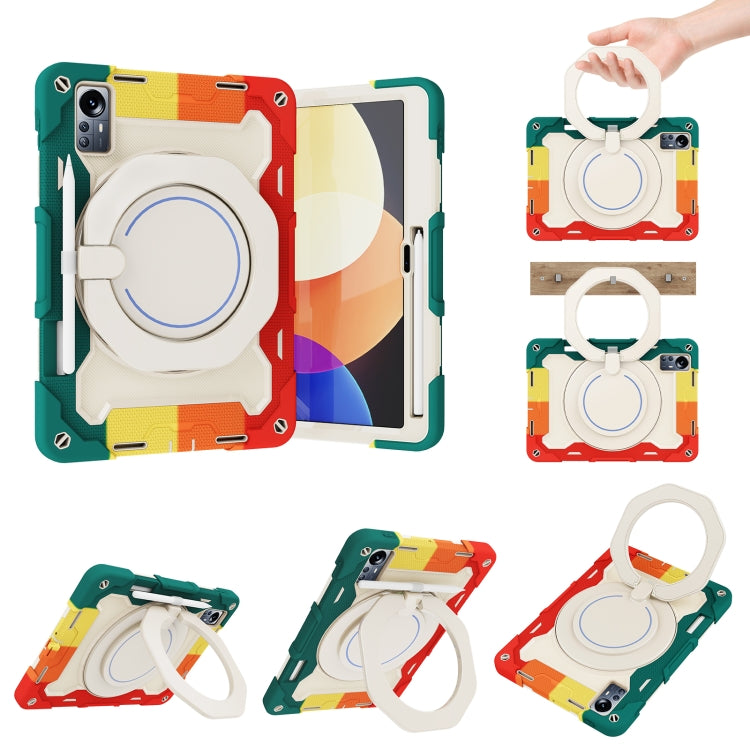 For Xiaomi Pad 5 Pro 12.4 Armor Contrast Color Silicone + PC Tablet Case(Colorful Red) - free shipping - PMC TechLife - Order now!