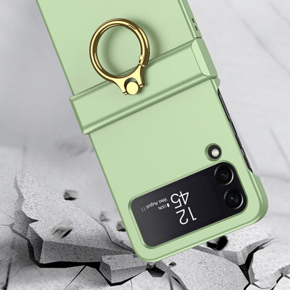 For Samsung Galaxy Z Flip4 GKK Ultrathin Hinge Full Coverage Phone Case with Ring Holder(Dark Green) - Galaxy Z Flip4 5G Cases by GKK | Online Shopping South Africa | PMC Jewellery