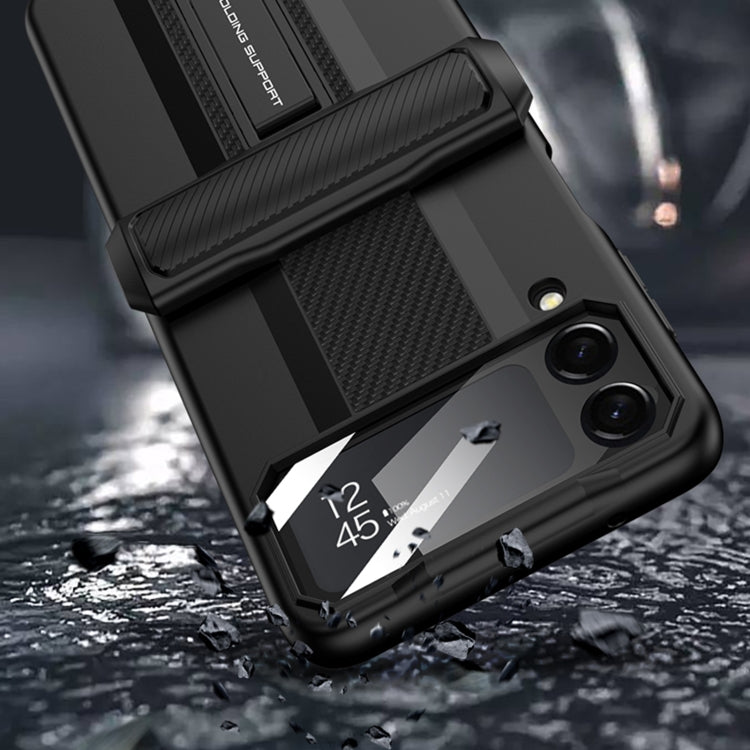 For Samsung Galaxy Z Flip4 GKK Magnetic Fold Shockproof Protective Phone Case(Black) - Galaxy Z Flip4 5G Cases by GKK | Online Shopping South Africa | PMC Jewellery