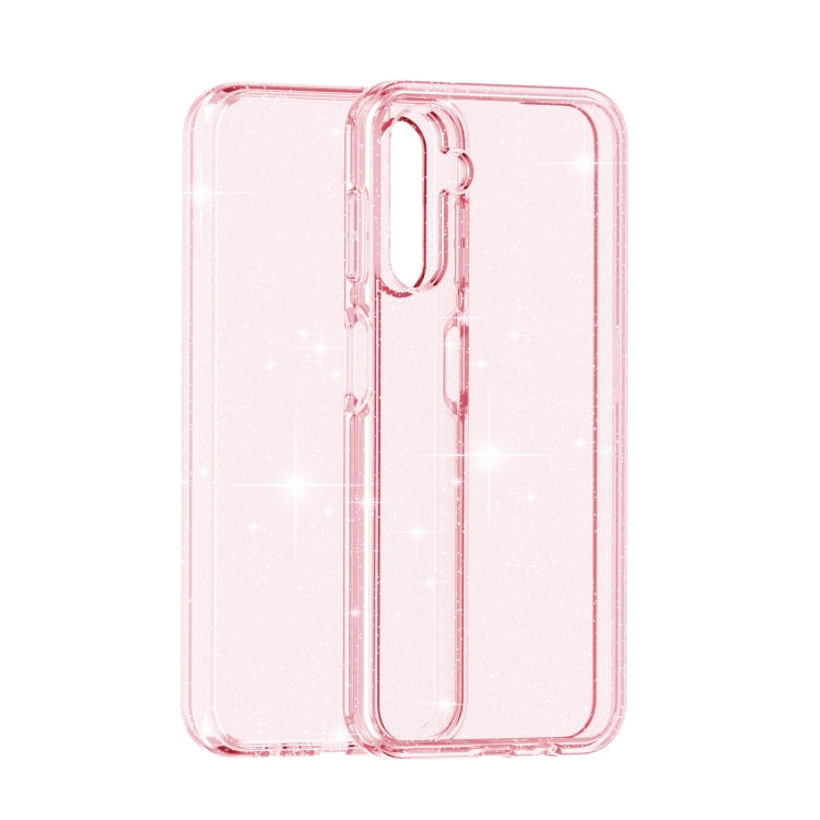For Samsung Galaxy A14 5G / 4G Shockproof Terminator Style Glitter Powder Phone Case(Shiny Pink) - free shipping - PMC TechLife - Order now!