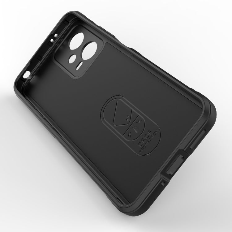 For Xiaomi Redmi Note 12 5G /  Note 12 5G India Magic Shield TPU + Flannel Phone Case(Black) - free shipping - PMC TechLife - Order now!