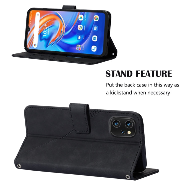 For UMIDIGI A13 / A13 Pro / A13S Crossbody 3D Embossed Flip Leather Phone Case(Black) - More Brand by PMC TechLife | Online Shopping South Africa | PMC TechLife | Buy Now Pay Later Mobicred