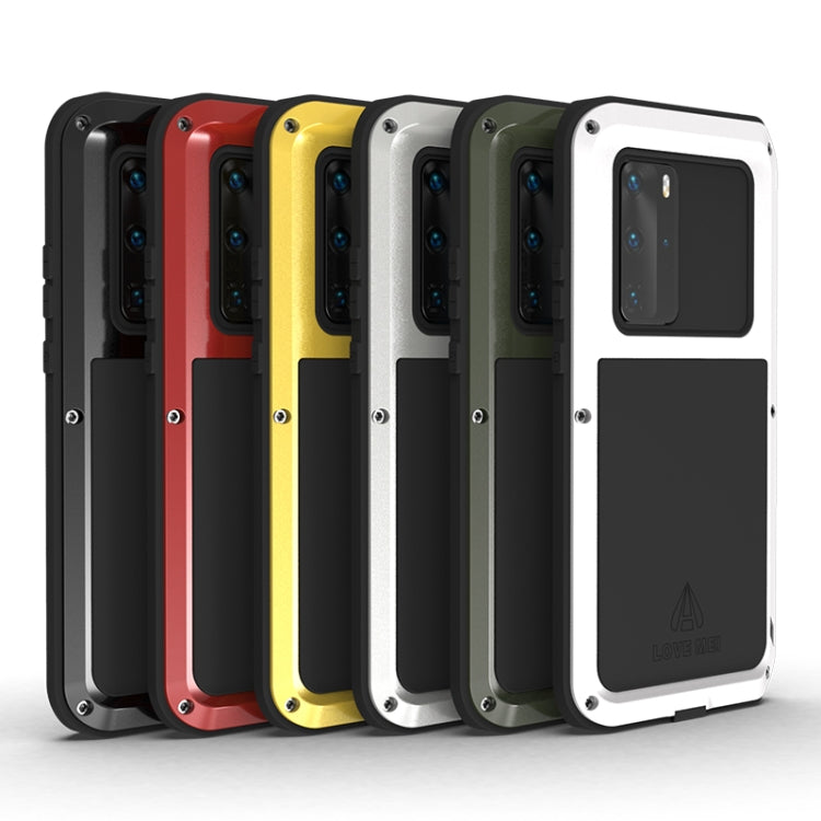For Huawei P40 Pro LOVE MEI Metal Shockproof Waterproof Dustproof Protective Case(Black) - Huawei Cases by LOVE MEI | Online Shopping South Africa | PMC TechLife | Buy Now Pay Later Mobicred
