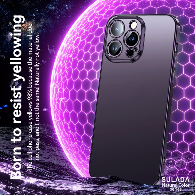 For iPhone 14 Pro Max SULADA Electroplating Frosted All-inclusive TPU Phone Case(Silver) - iPhone 14 Pro Max Cases by SULADA | Online Shopping South Africa | PMC Jewellery