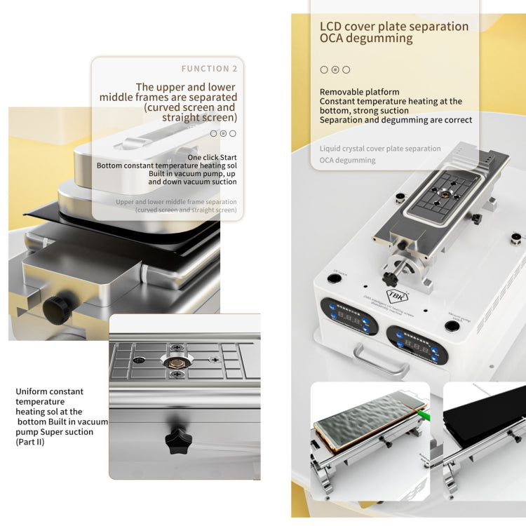 TBK 258S Intelligent Multi-function UV Cured Disassembly Machine, Plug:UK Plug - Separation Equipment by TBK | Online Shopping South Africa | PMC Jewellery | Buy Now Pay Later Mobicred