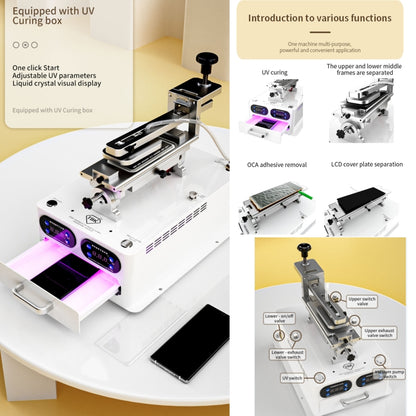 TBK 258S Intelligent Multi-function UV Cured Disassembly Machine, Plug:UK Plug - Separation Equipment by TBK | Online Shopping South Africa | PMC Jewellery | Buy Now Pay Later Mobicred