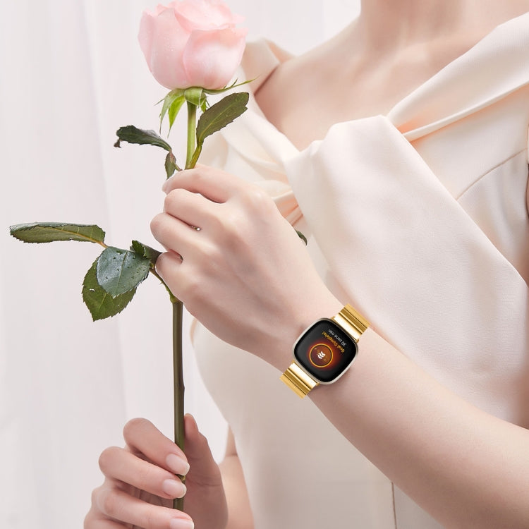 For Fitbit Versa 3 / Sense Universal Butterfly Buckle Metal Watch Band(Gold) - free shipping - PMC TechLife - Order now!
