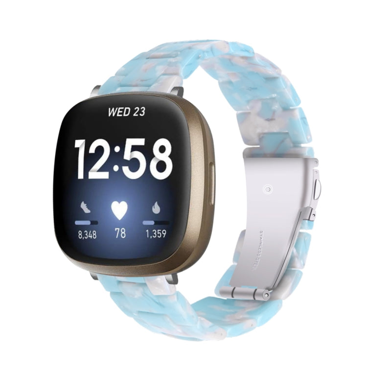 For Fitbit Versa 3 / Sense Universal Resin Watch Band(Sky Blue) - free shipping - PMC TechLife - Order now!