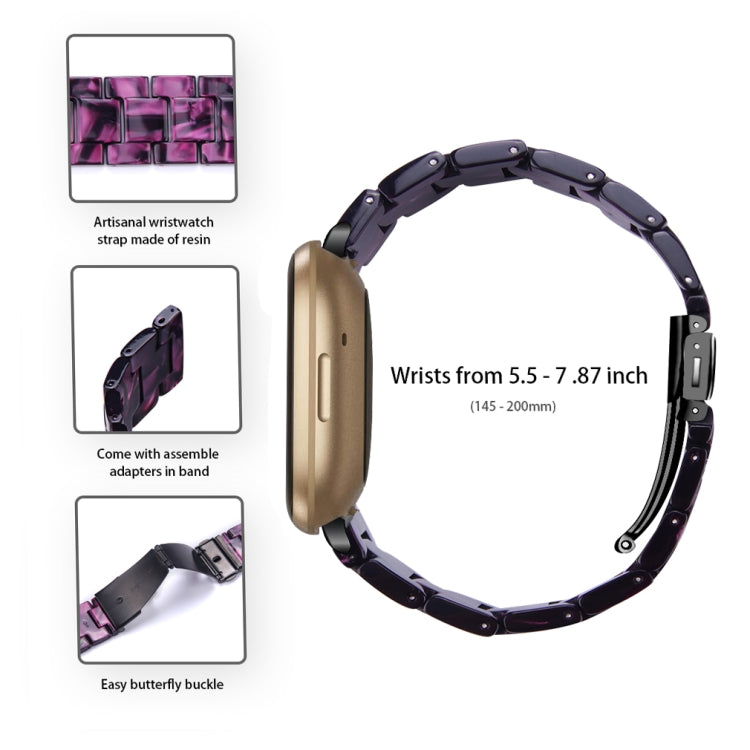 For Fitbit Versa 4 / Sense 2 Universal Resin Watch Band(Purple Light) - free shipping - PMC TechLife - Order now!