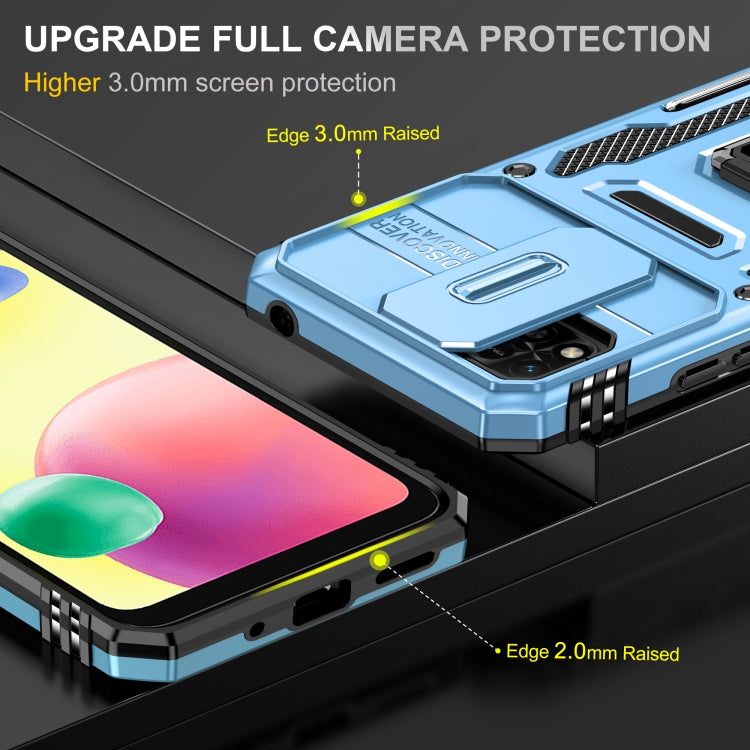 For Xiaomi Redmi 10C Armor PC + TPU Camera Shield Phone Case(Light Blue) - free shipping - PMC TechLife - Order now!