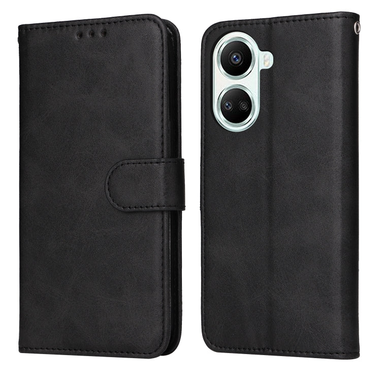For Huawei nova 10 SE Classic Calf Texture Flip Leather Phone Case(Black) - Huawei Cases by PMC TechLife | Online Shopping South Africa | PMC TechLife | Buy Now Pay Later Mobicred