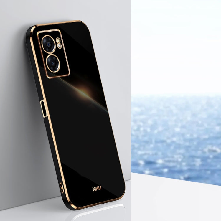 For OPPO A57 XINLI Straight Edge 6D Electroplate TPU Phone Case(Black) - free shipping - PMC TechLife - Order now!